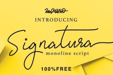 Signatura Monoline Font