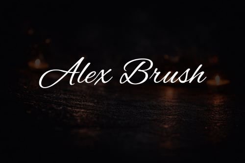 Alex Brush Font
