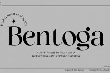 Bentoga font