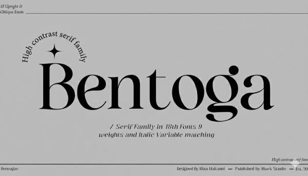 Bentoga font