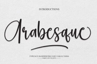 Arabesque font