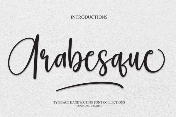 Arabesque font