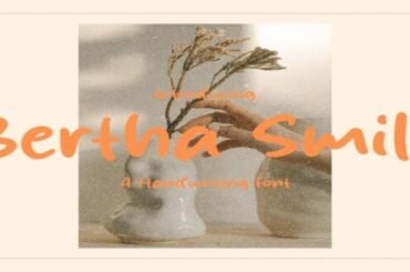 Bertha Smile Font