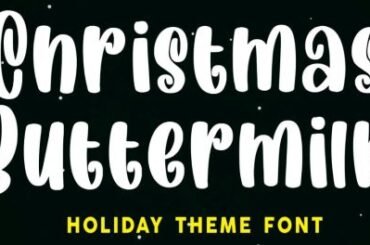 Christmas Buttermilk Font