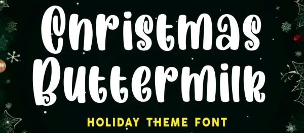 Christmas Buttermilk Font