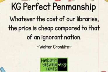 KG Perfect Penmanship Font