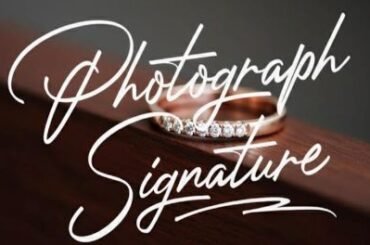 Photograph Signature Font