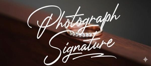 Photograph Signature Font