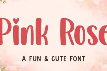 Pink Rose Font