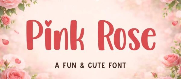 Pink Rose Font