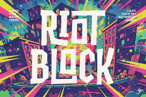 Riot Block Font