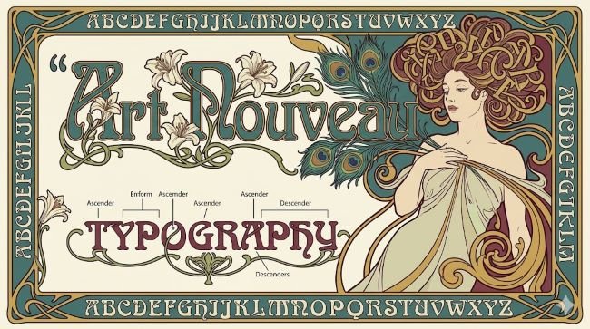 Art Nouveau Typography